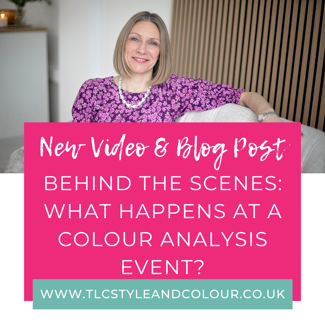 blog cover behind the scenes of a colour analysis evening